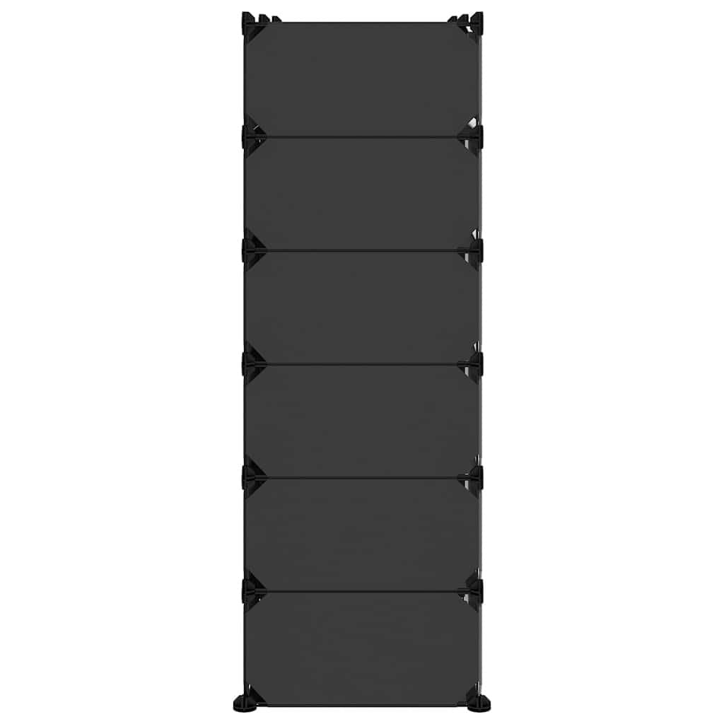 Black Shoe Rack Storage Organizer 94.5x36.5x106cm