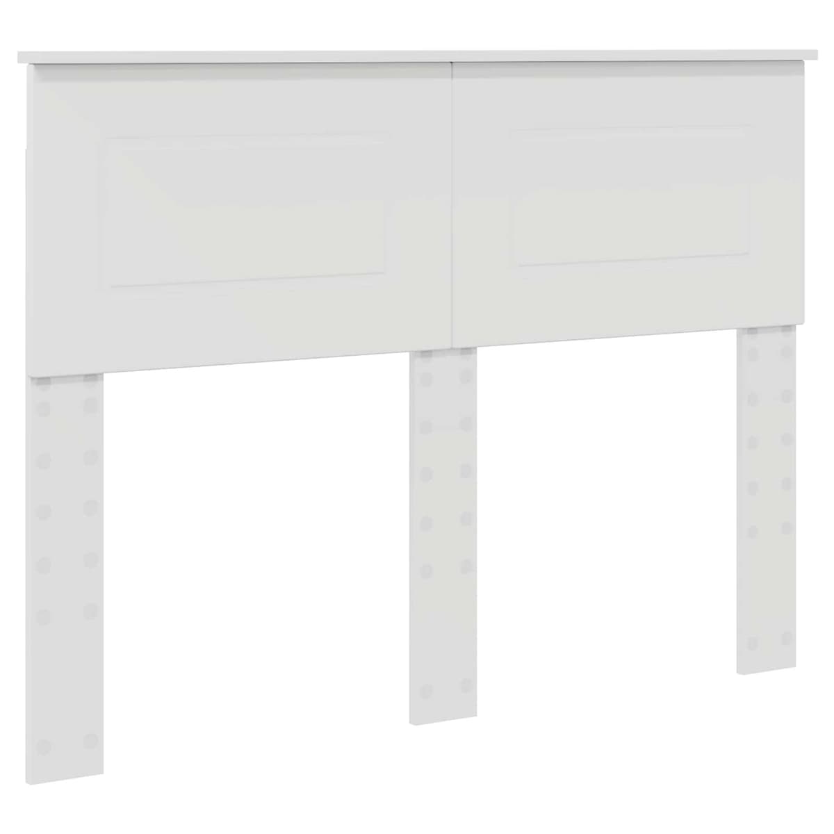 White Bed Frame with Headboard, 135 x 190 cm