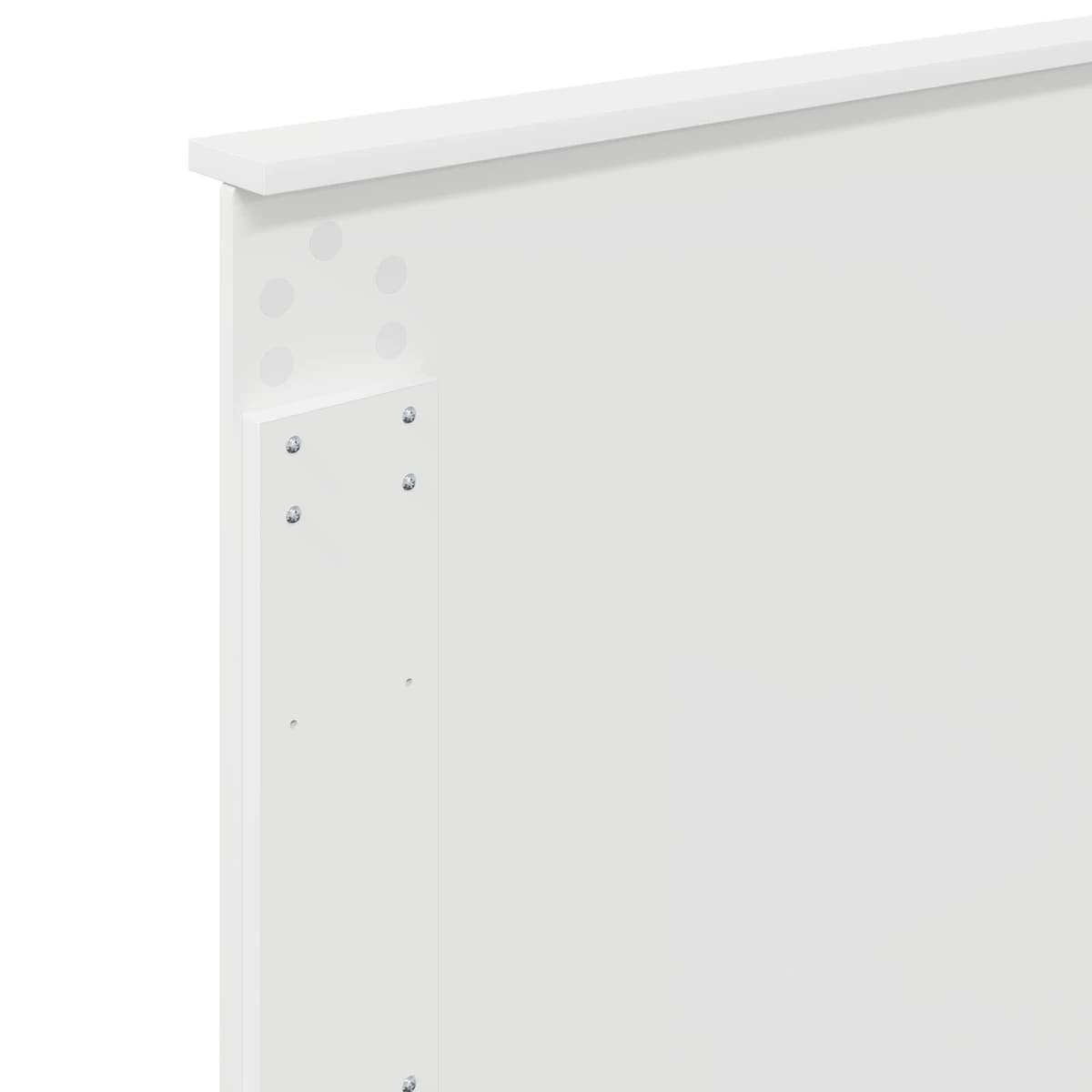 White Storage Bed with Headboard 90 x 190 cm