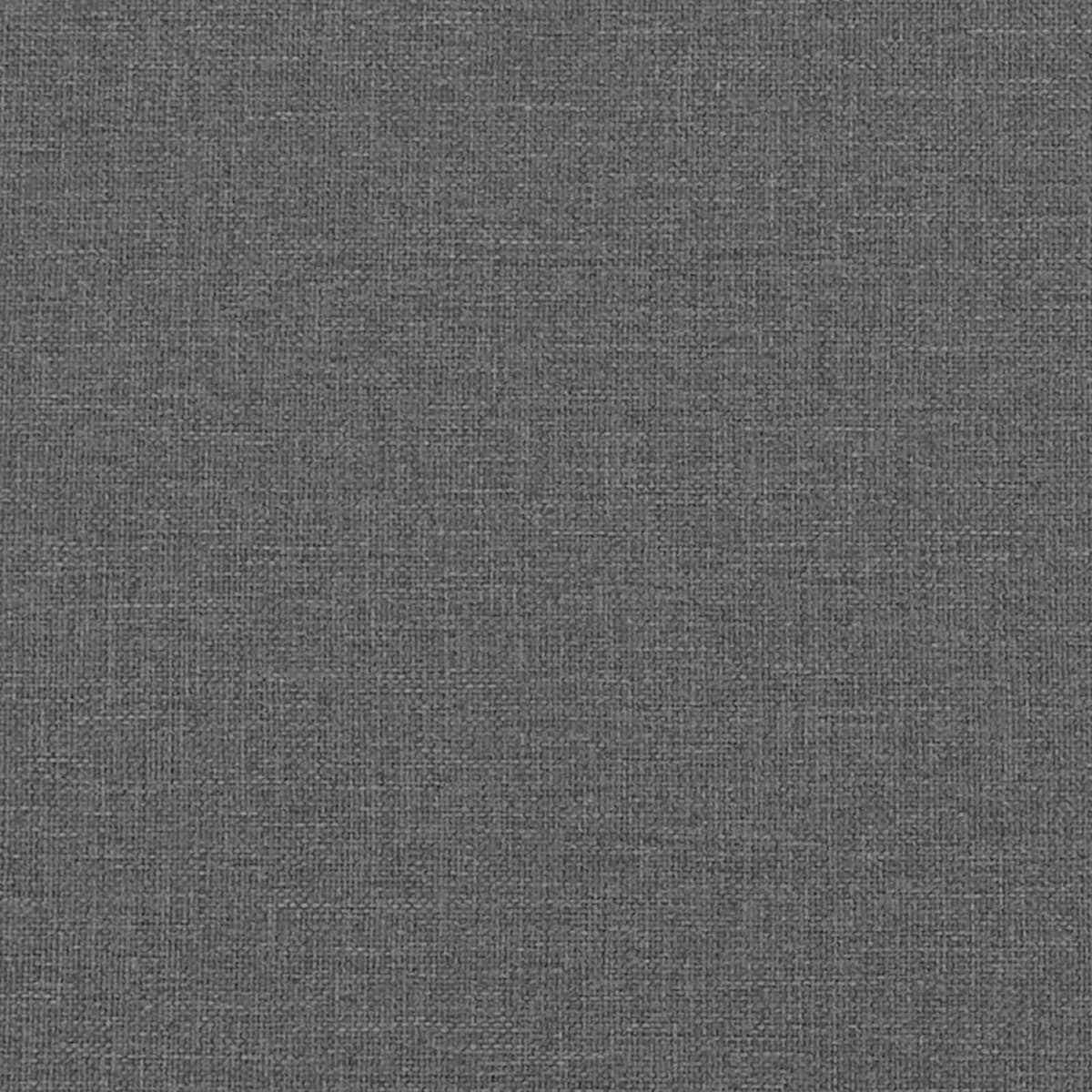 Bed Frame with Fabric Headboard in Dark Grey 90 x 190 cm