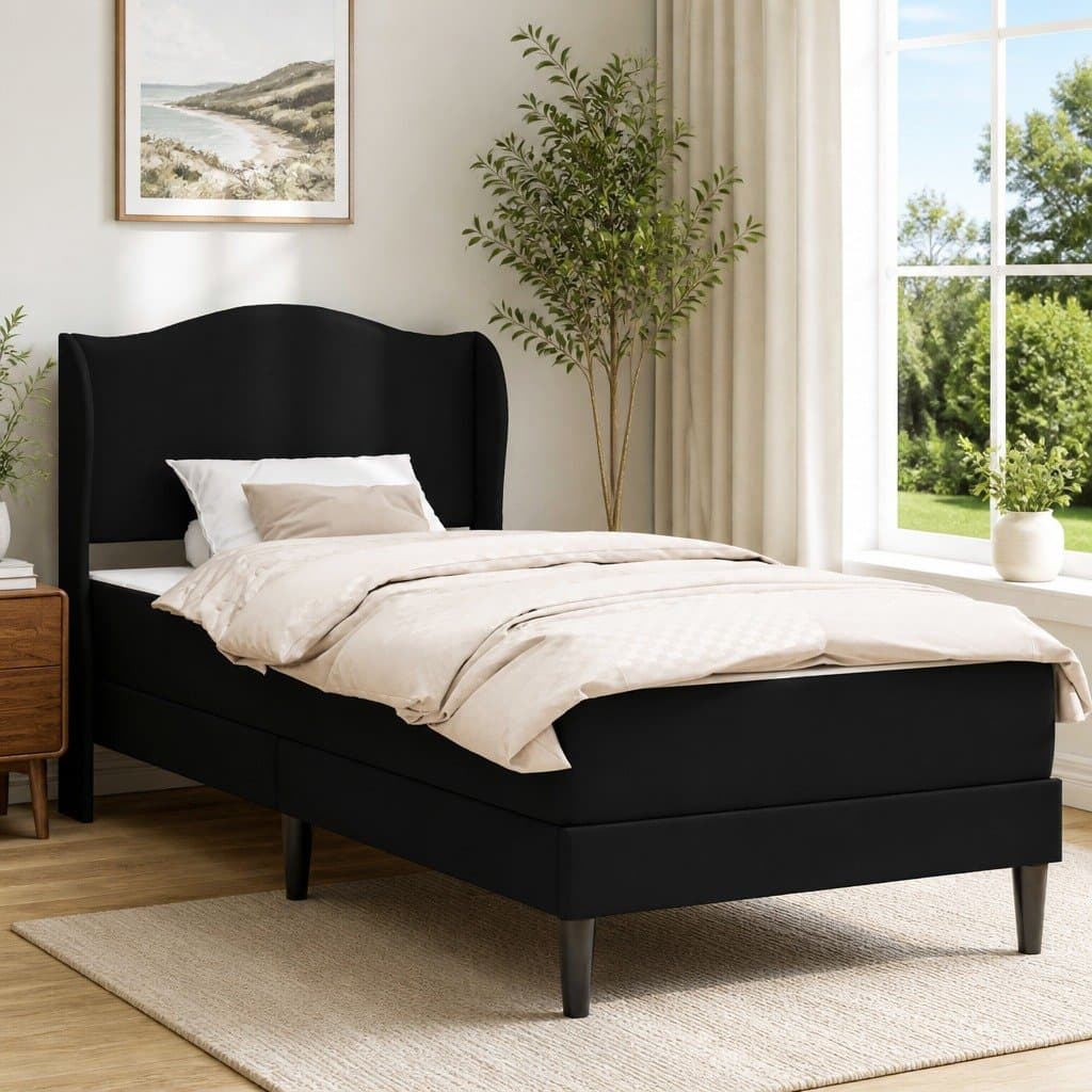 Bed Frame with Padded Headboard 90x190cm