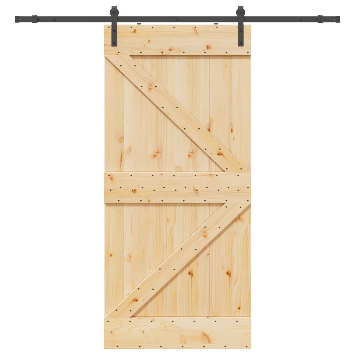 Sliding Door with Black Track for Space Saving