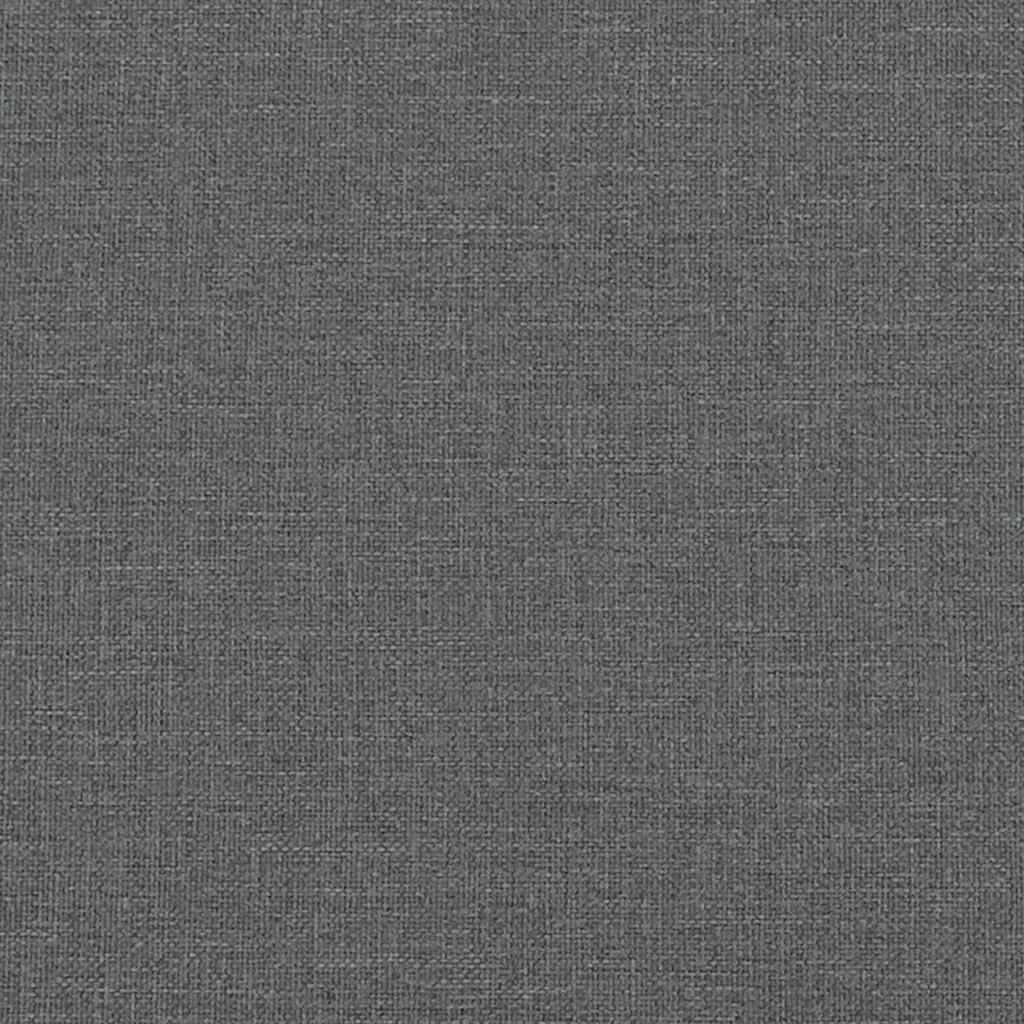 Grey Fabric Queen Bed Frame with Upholstered Headboard