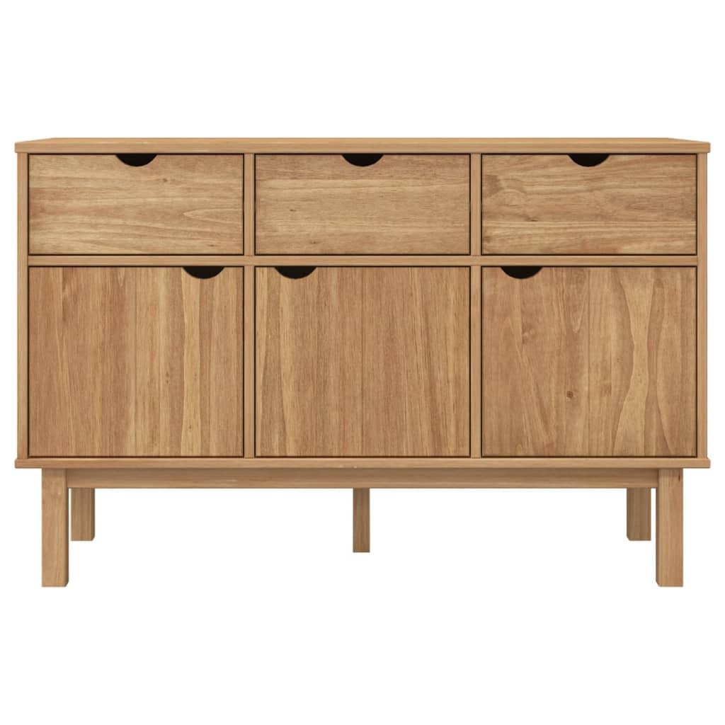 Solid Wood Pine Sideboard with Scandinavian Flair