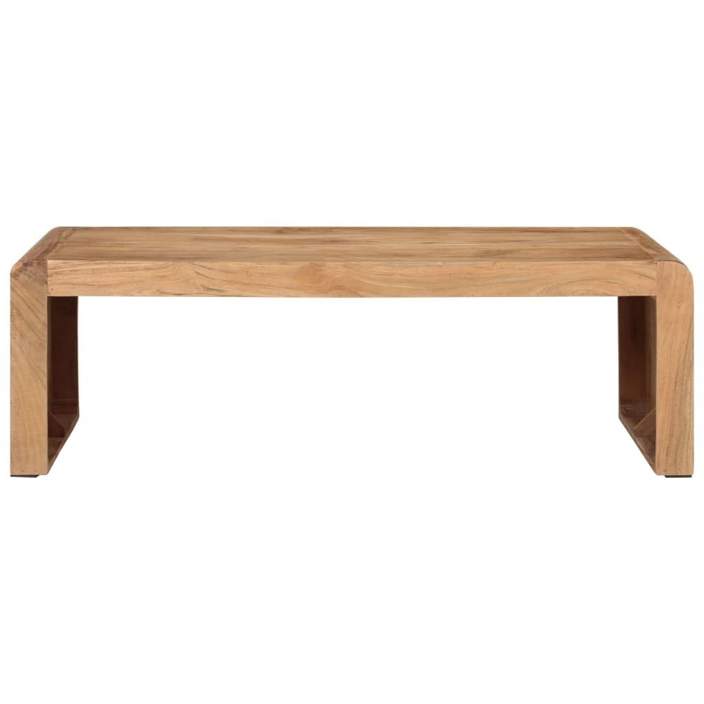 Brown Acacia Wood Coffee Table 110x55x35 cm