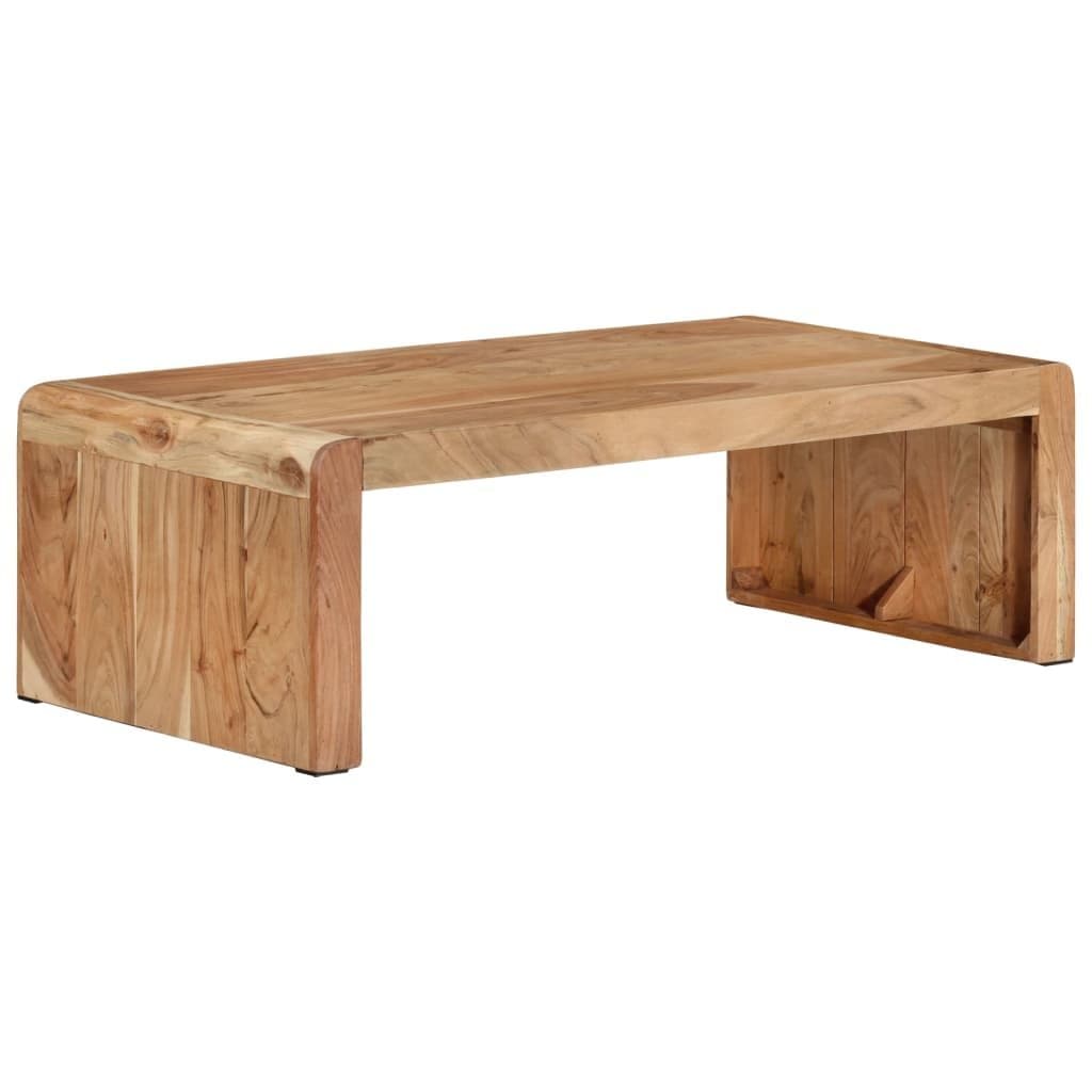 Brown Acacia Wood Coffee Table 110x55x35 cm
