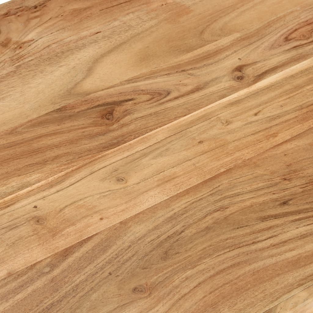 Brown Acacia Wood Coffee Table 110x55x35 cm