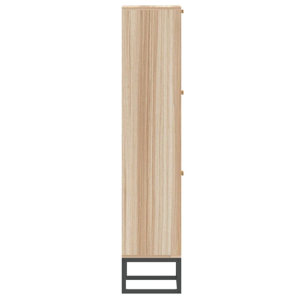 Shoe Cabinet 52x25x120cm Brown Engineered Wood