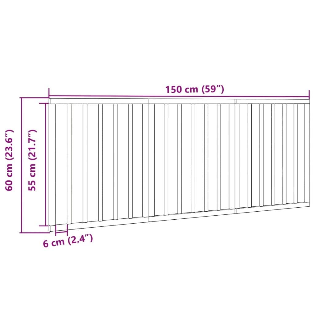3-Panel Foldable Dog Gate in Black