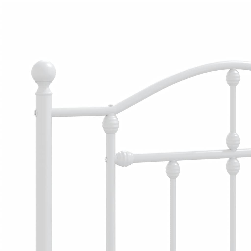 White Metal Headboard 107cm Bedroom Accessory