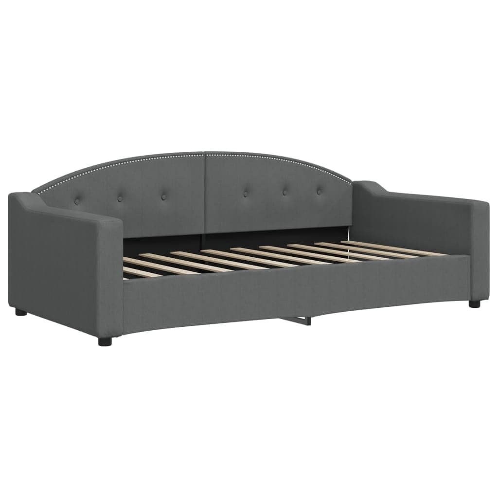 2-in-1 Grey Fabric Day Bed Sofa Bed 90x190cm