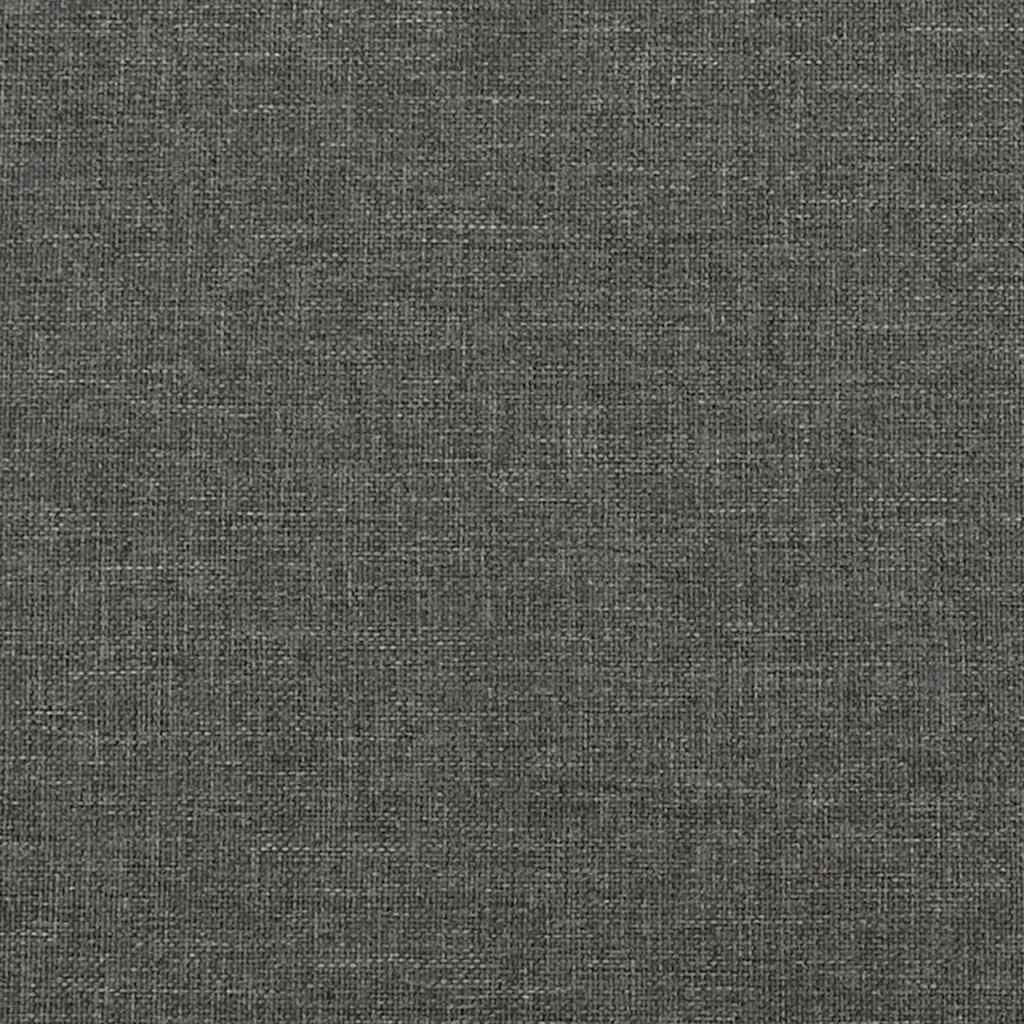 King Single Grey Fabric Bed Frame with Supportive Headboard