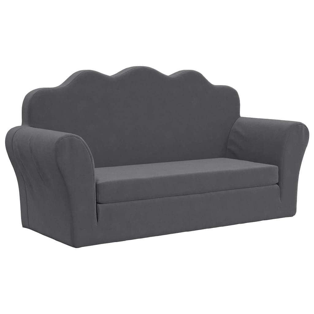 Anthracite Kids 2-Seater Sofa Bed