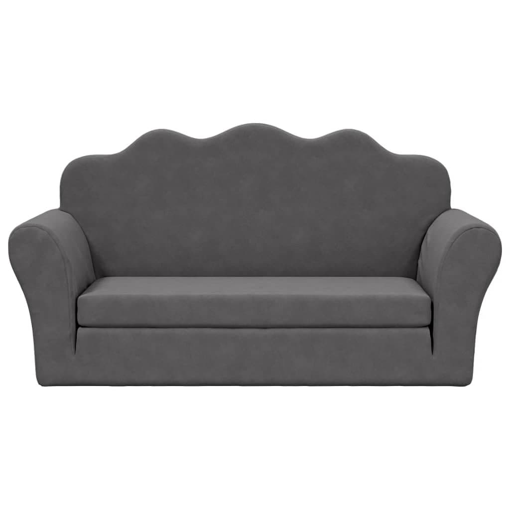Anthracite Kids 2-Seater Sofa Bed