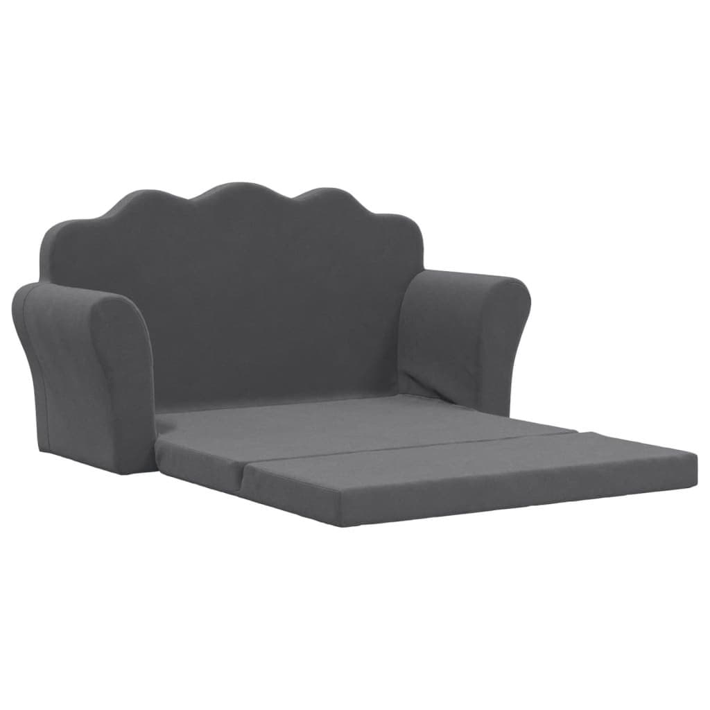 Anthracite Kids 2-Seater Sofa Bed