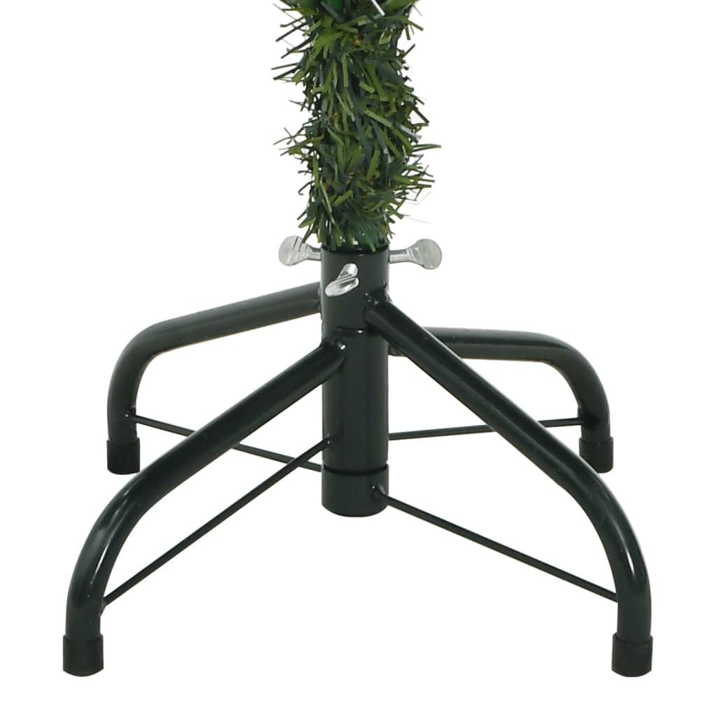 150cm White Hinged Christmas Tree with Natural Accents