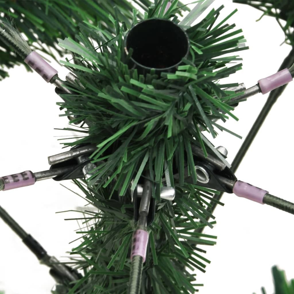 150cm White Hinged Christmas Tree with Natural Accents