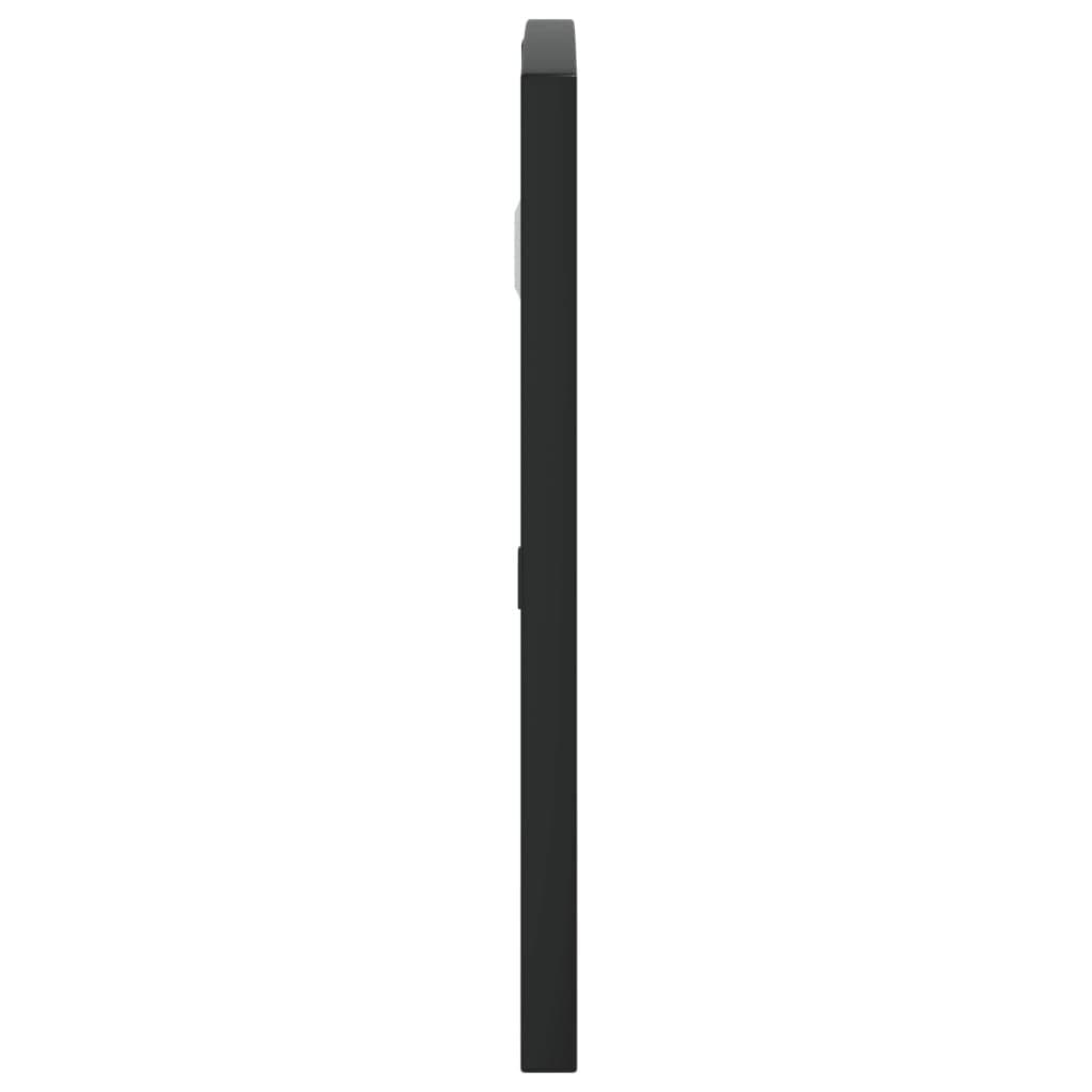 Black Arch Wall Mirror 60x30 cm with Durable Iron Frame