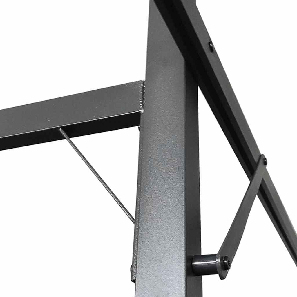 Anthracite Pergola with Retractable Roof
