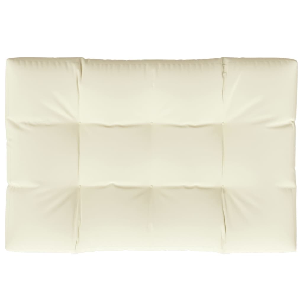 Outdoor Pallet Cushion Cream 120x80x12 cm for Comfort