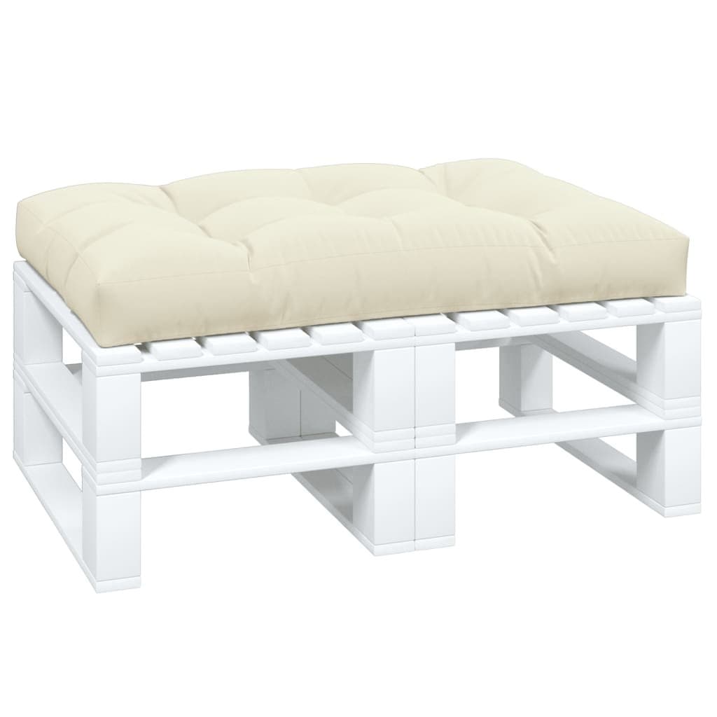Outdoor Pallet Cushion Cream 120x80x12 cm for Comfort