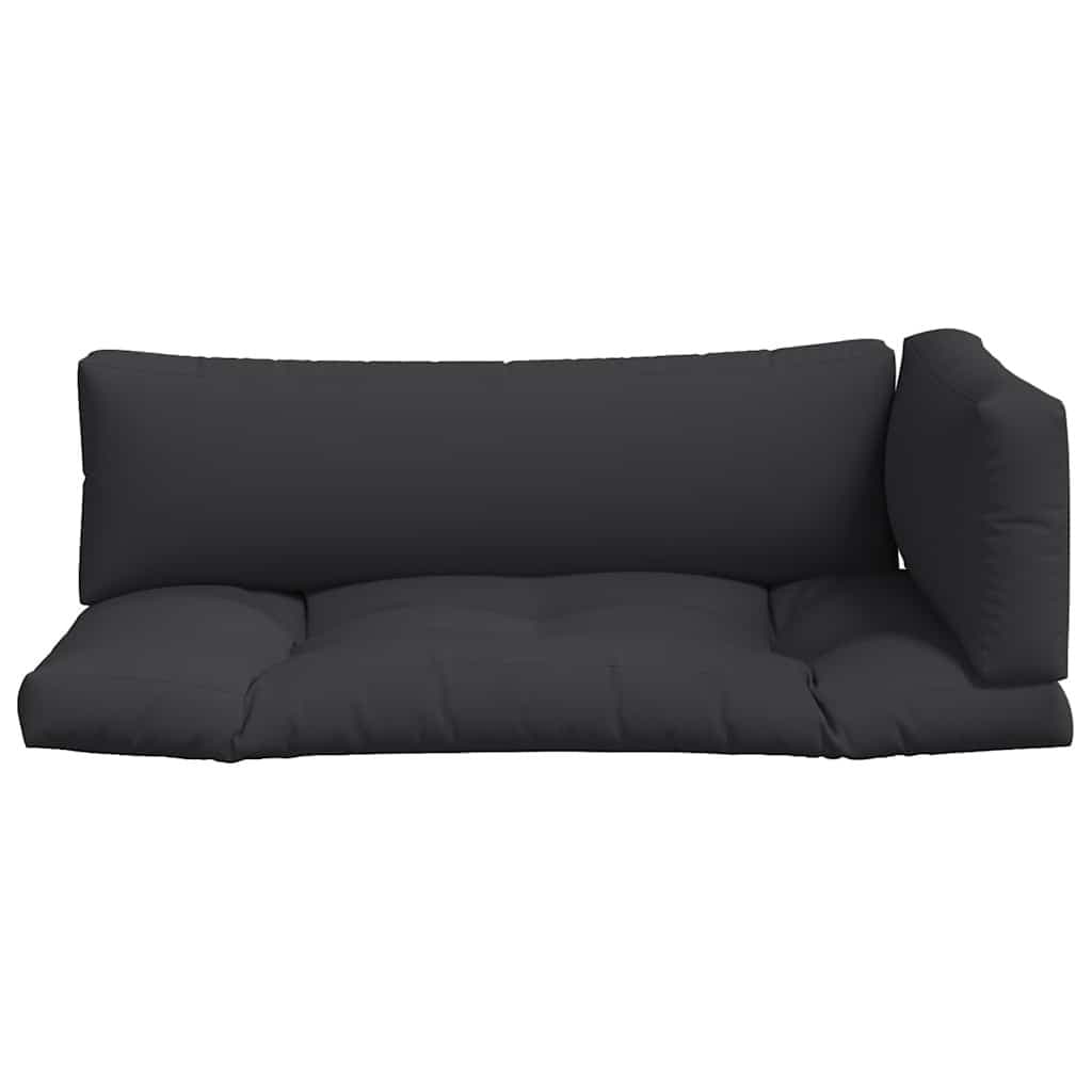 Pallet Cushions 3 pcs Black Outdoor Garden Furniture Seat Pad Decor