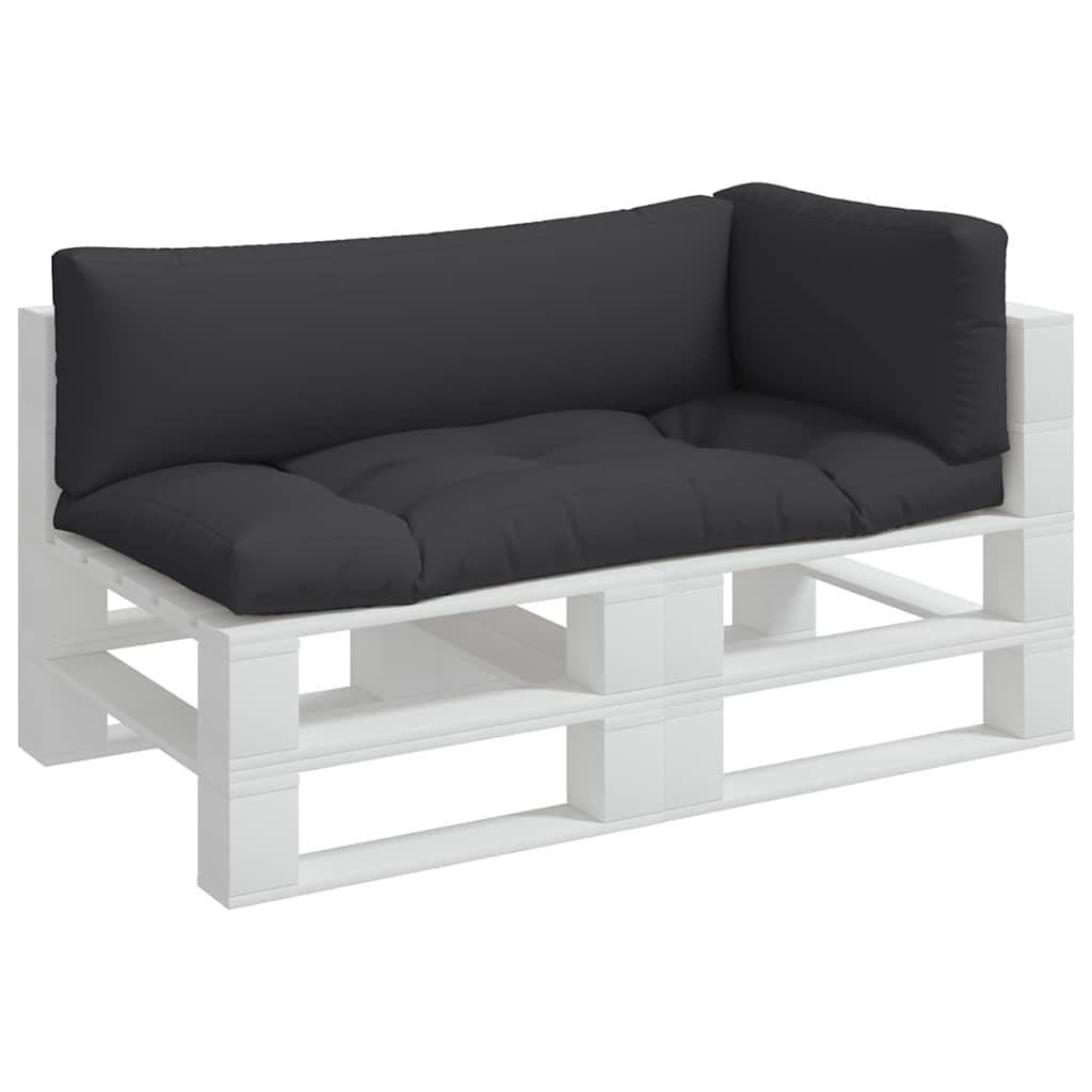 Pallet Cushions 3 pcs Black Outdoor Garden Furniture Seat Pad Decor