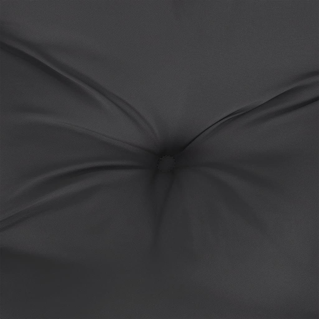 Outdoor Garden Bench Cushion Black 200x50x7cm