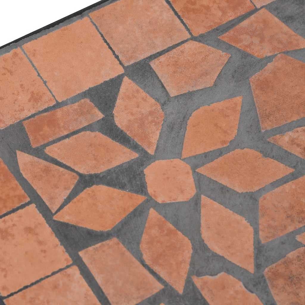 Square Brown Terracotta Parasol Base for Outdoor Umbrella