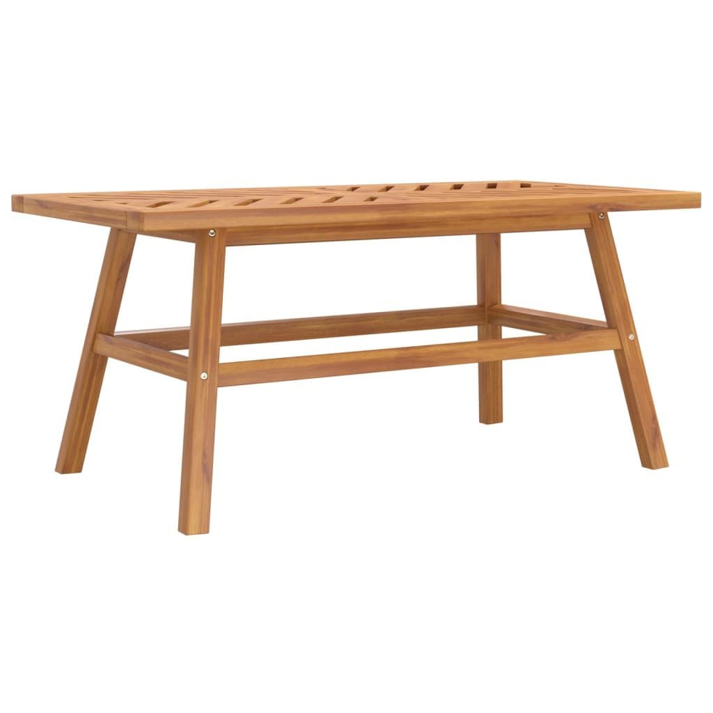 Coffee Table 100x50x45 cm Solid Acacia Wood Fishbone Pattern Garden Furniture