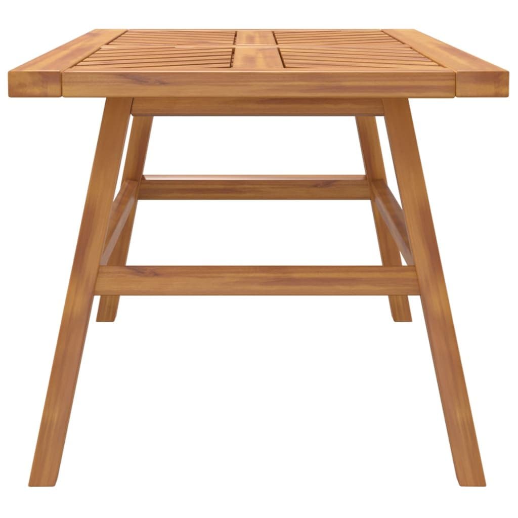 Coffee Table 100x50x45 cm Solid Acacia Wood Fishbone Pattern Garden Furniture