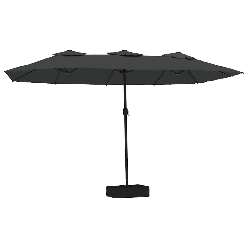 Double-Head Parasol in Anthracite 449x265cm