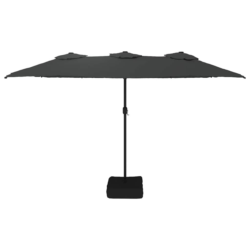 Double-Head Parasol in Anthracite 449x265cm