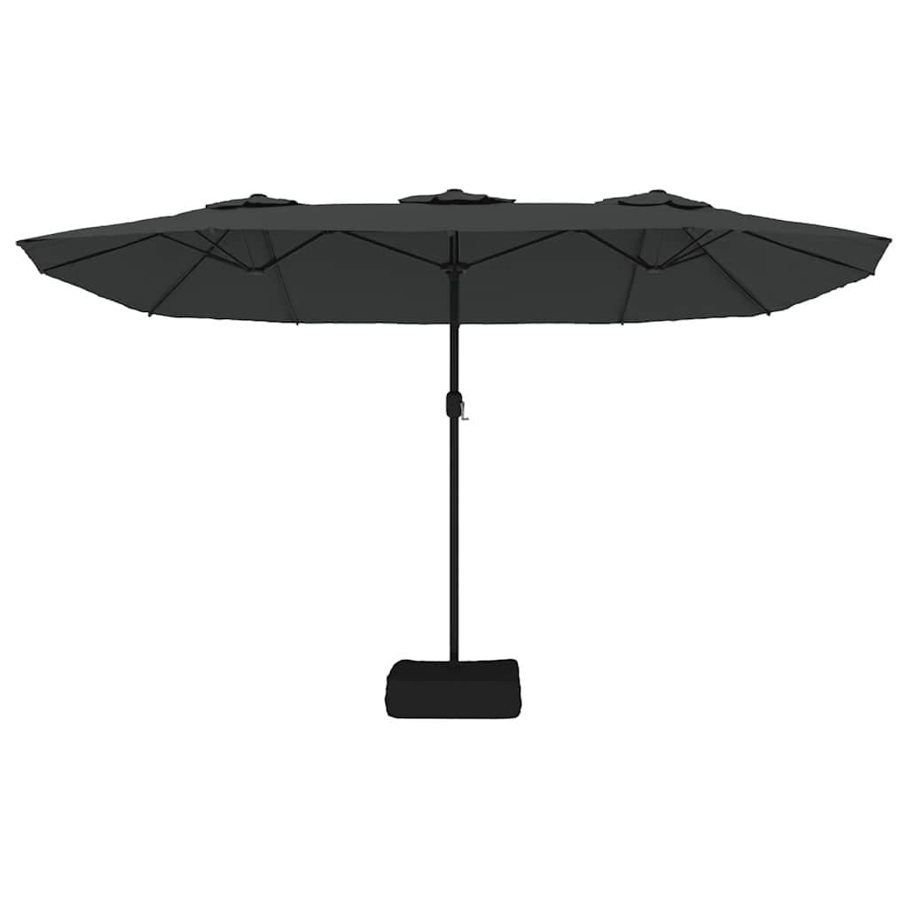 Double-Head Parasol in Anthracite 449x265cm