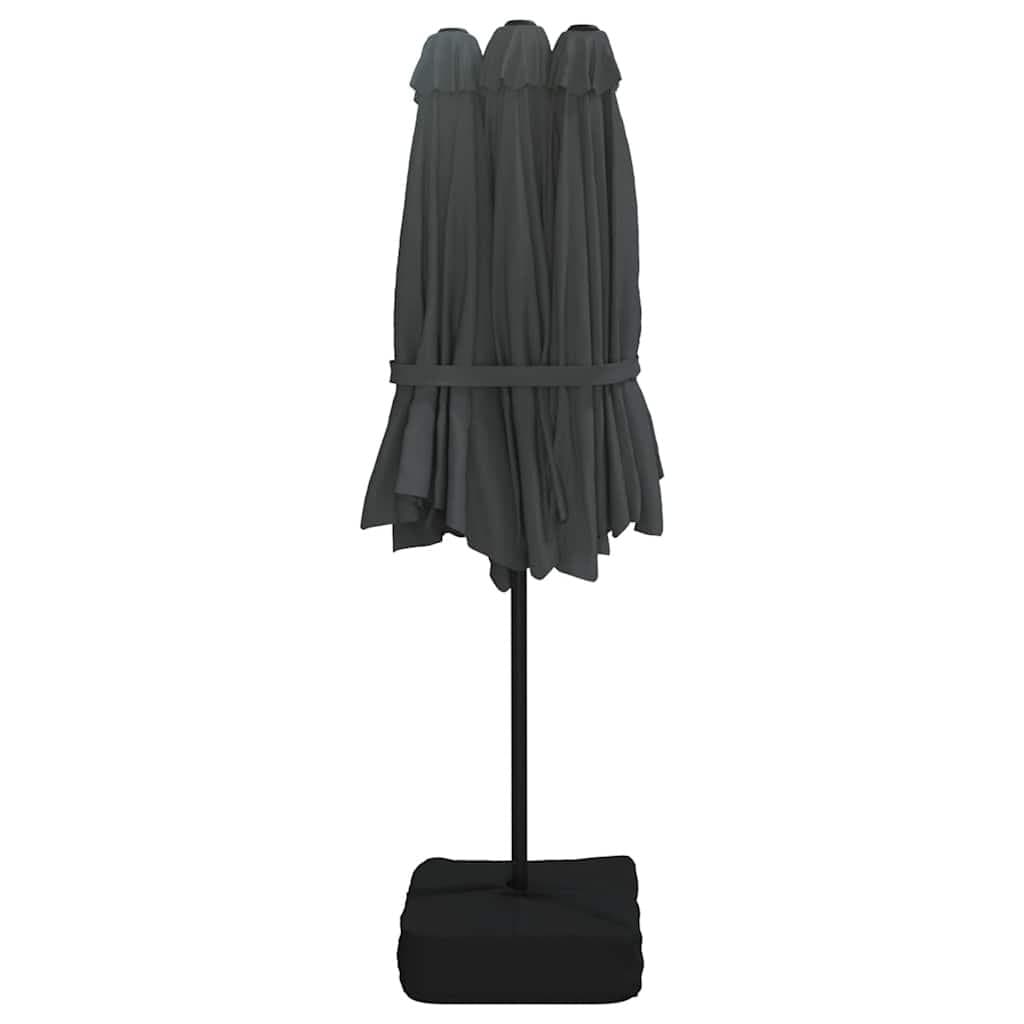 Double-Head Parasol in Anthracite 449x265cm