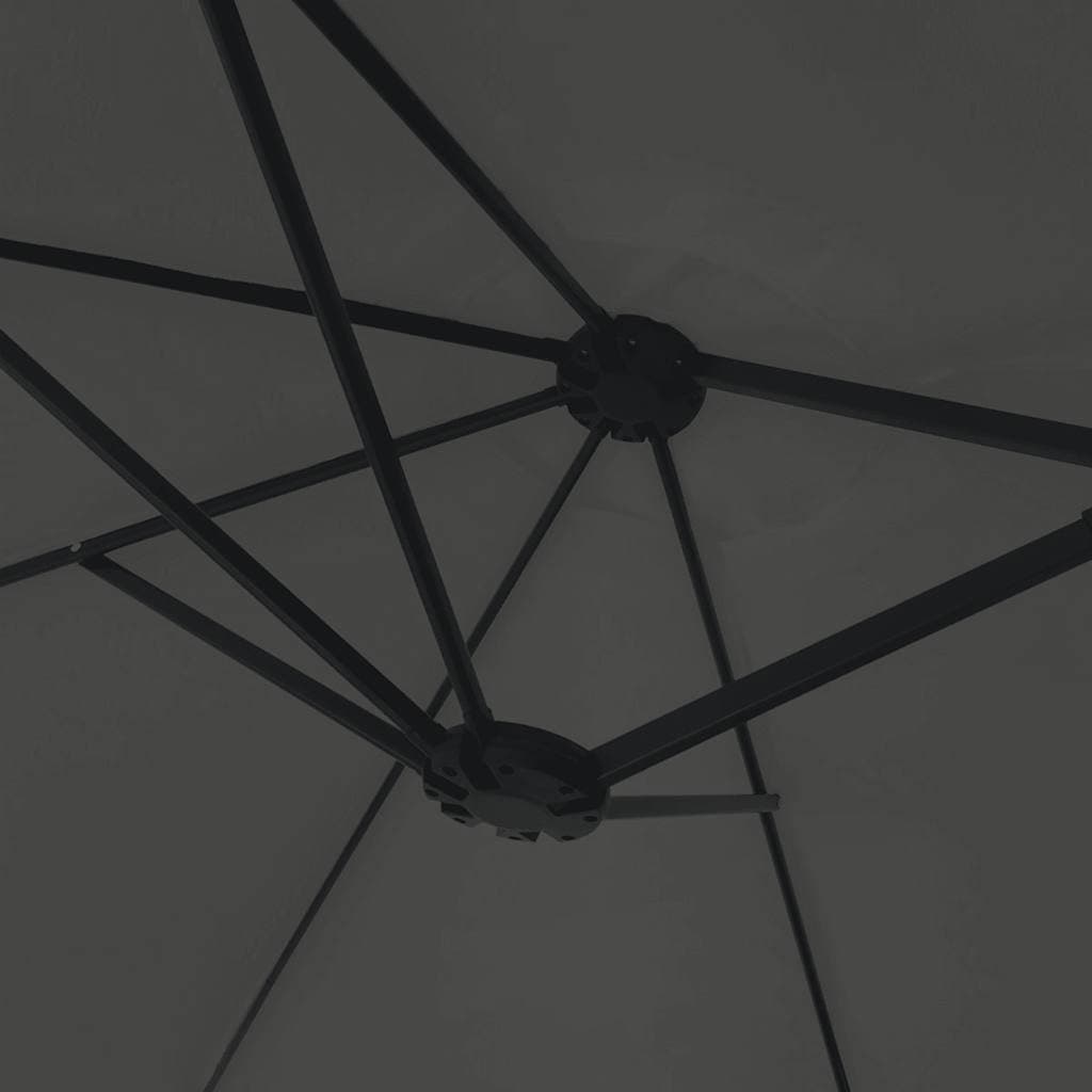 Double-Head Parasol in Anthracite 449x265cm