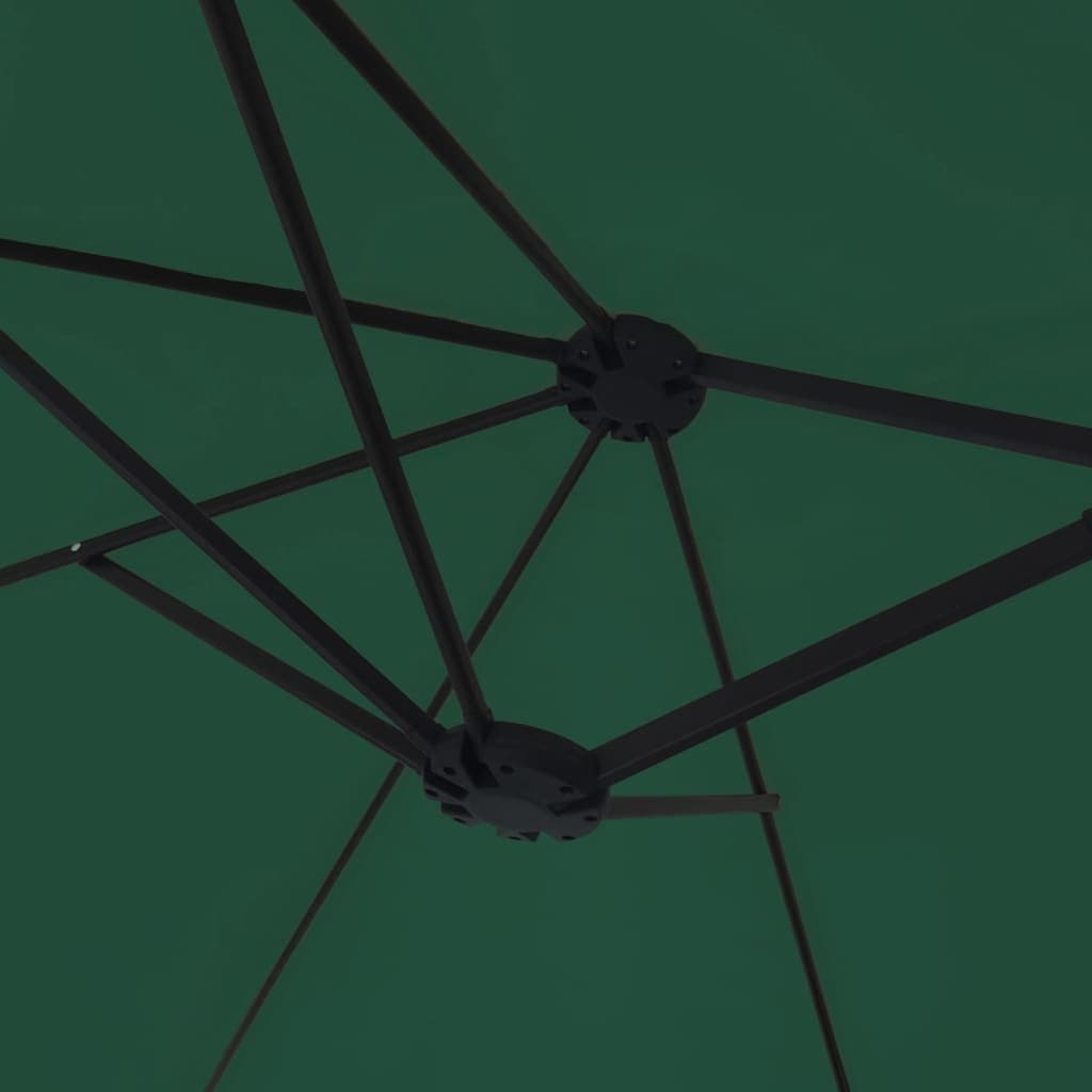 Double-Head Garden Parasol with LED Lights 449x265cm