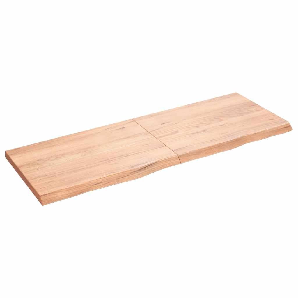 Wall Shelf Solid Oak Wood Rustic Brown Folding Storage 140x50 cm Floating Ledge