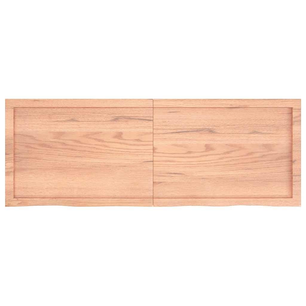 Wall Shelf Solid Oak Wood Rustic Brown Folding Storage 140x50 cm Floating Ledge