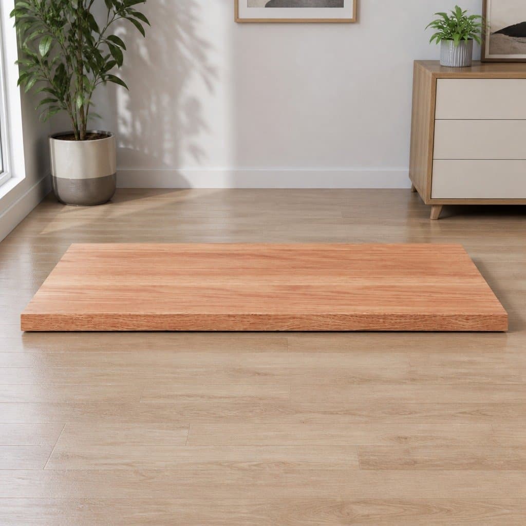 Live Edge Solid Oak Wood Table Top 80x50x2 cm