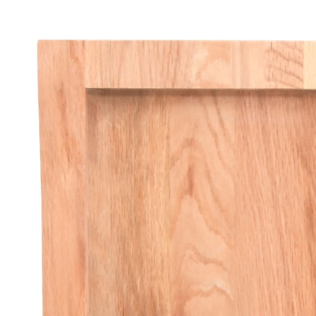 Solid Oak Live Edge Table Top 160x40cm Light Brown