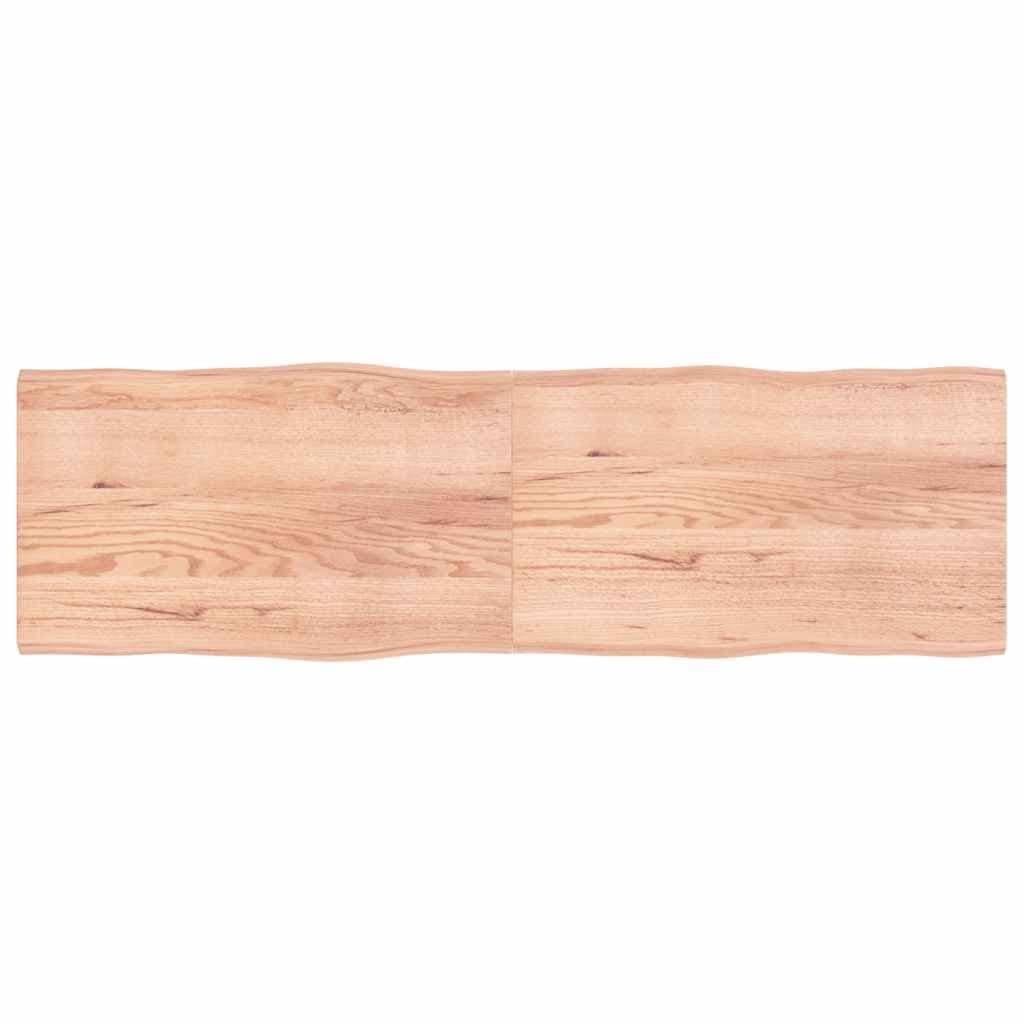 Handcrafted Solid Oak Folding Table Top with Live Edge