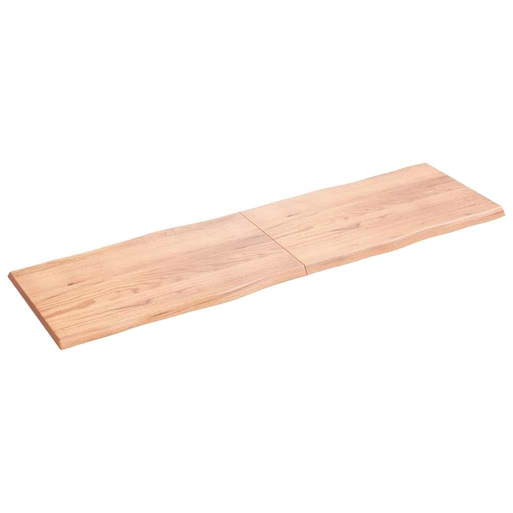 Handcrafted Solid Oak Folding Table Top with Live Edge
