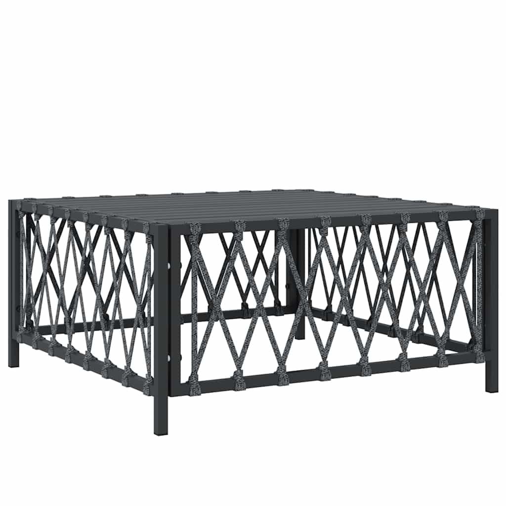Anthracite Garden Table 70x70x34 cm Outdoor Patio Furniture