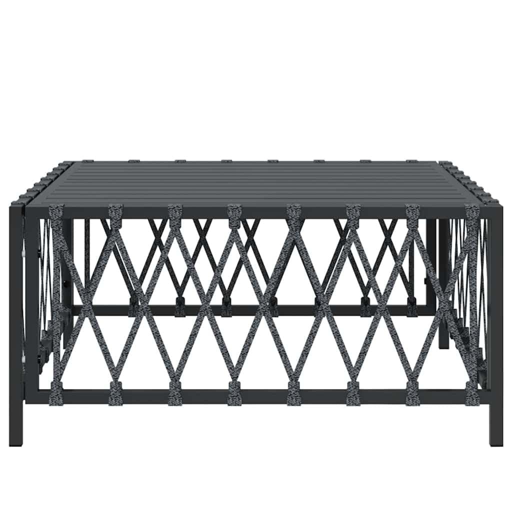 Anthracite Garden Table 70x70x34 cm Outdoor Patio Furniture