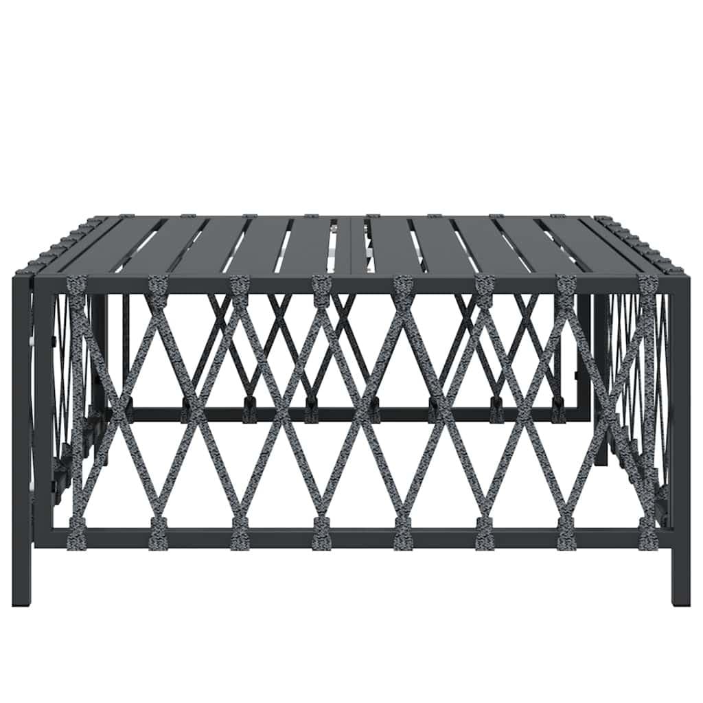 Anthracite Garden Table 70x70x34 cm Outdoor Patio Furniture