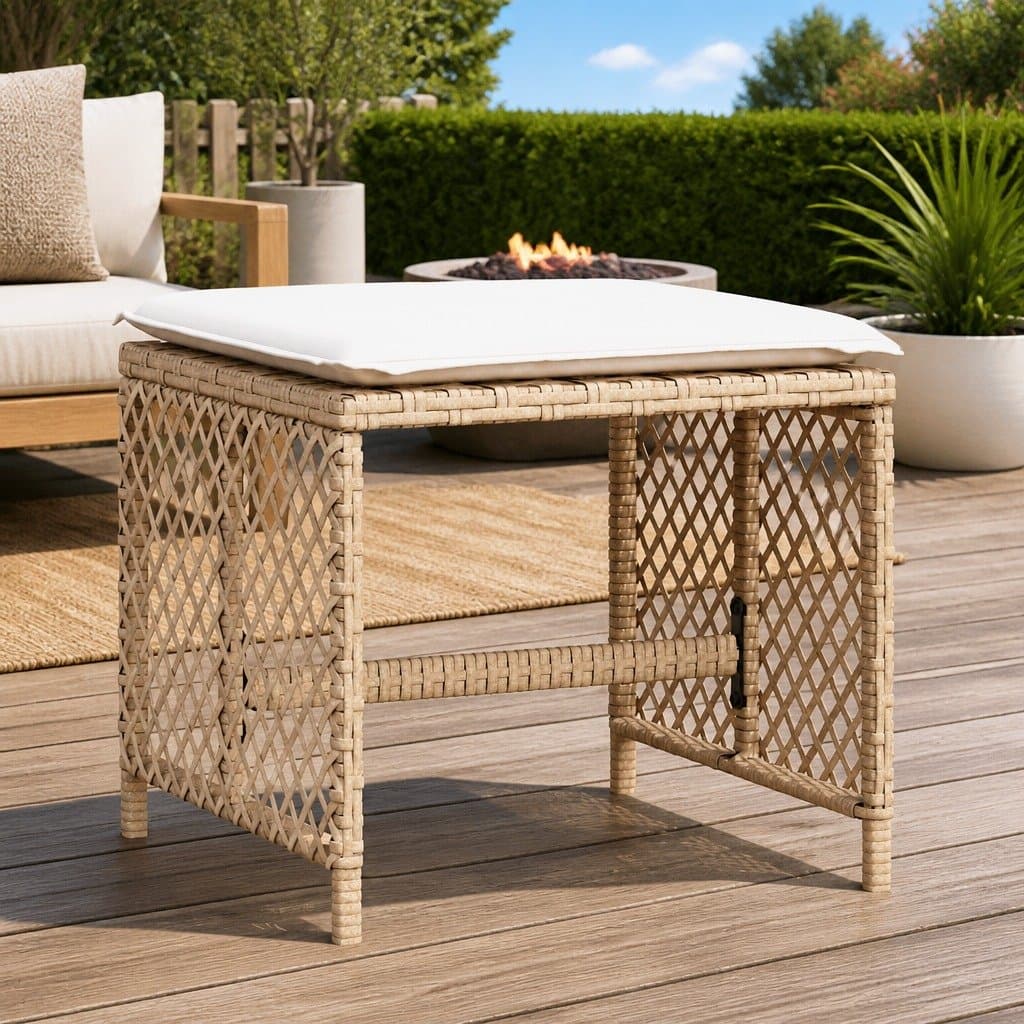 Garden Stools with Cushions for Outdoor Use