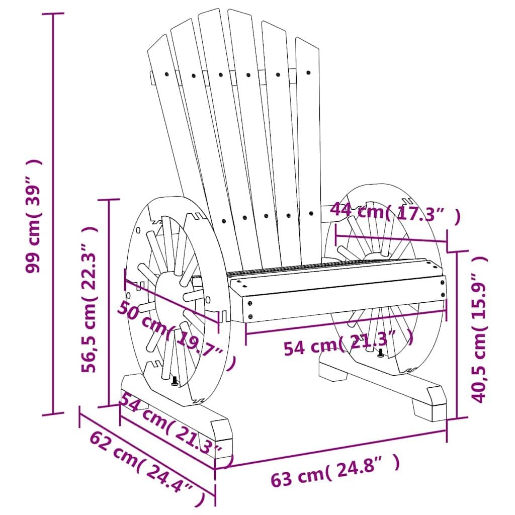 Outdoor Adirondack Chairs Set of 2 for Relaxation