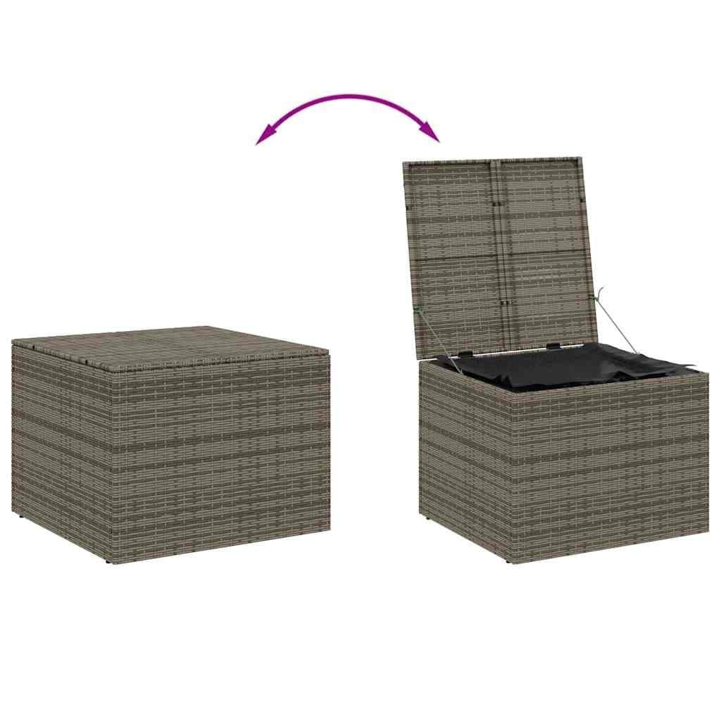Grey Garden Storage Box 291L with Steel Frame