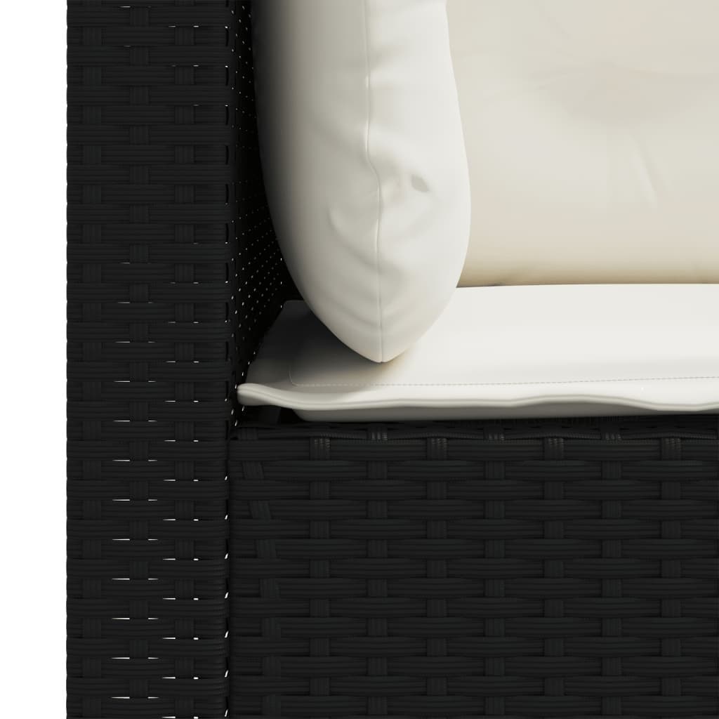 Outdoor Corner Sofa Set in Black